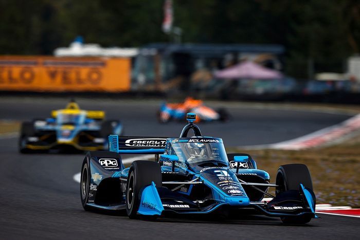 IndyCar Portland: McLaughlin tops FP2, Grosjean and Ilott clash
